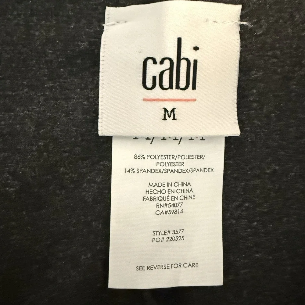 CAbi Skirted Leggings Medium Gray Ponte Knit‎ Stretch Pull On Style 3577 Casual